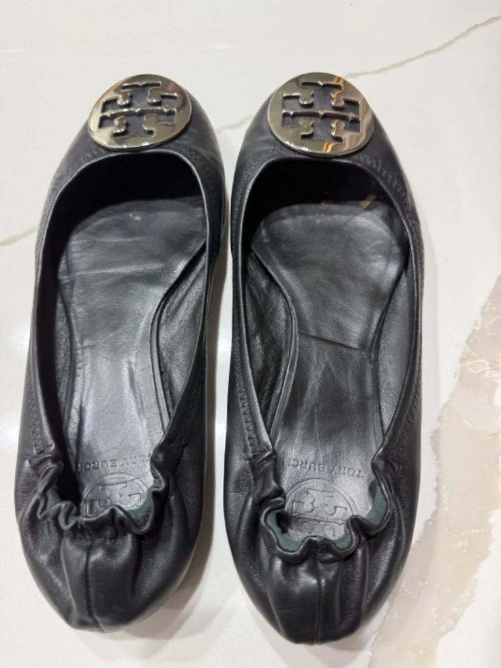 Tory Burch Black flats size 8.5
